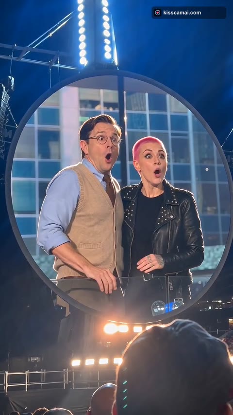 Kiss Cam AI frame: the moment they see themselves